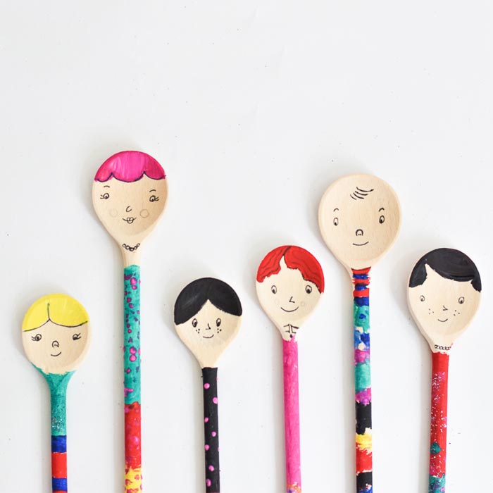 Wooden Spoon Chef Puppets